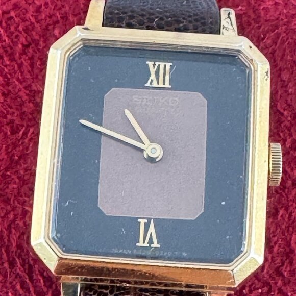 Vintage SEIKO 10 micron gold plated Quartz Dress Watch